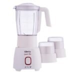 خلاط ميانتا أبيض - قوة 400 وات - سعة 1.5 لتر مع 2 مطحنة