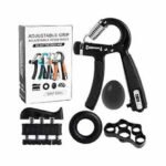 طقم تقوية قبضة اليد الاحترافي 5 في 1 – مع هاند جريب بـعدّاد ذكي ومقاومة قابلة للتعديل