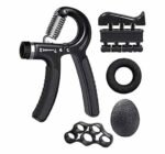 طقم تقوية قبضة اليد الاحترافي 5 في 1 – مع هاند جريب بـعدّاد ذكي ومقاومة قابلة للتعديل