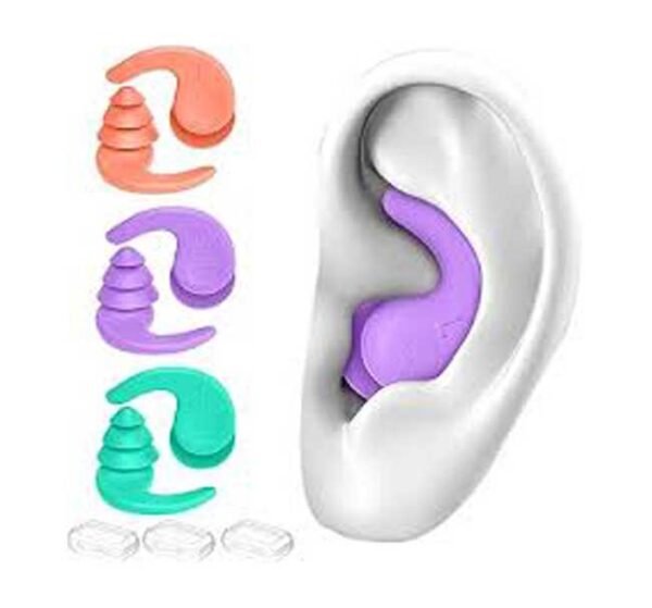 سدادات الأذن السيليكون "بيور-سايلنس" – بوابتك للهدوء التام وحماية أذنيك في كل مكان.