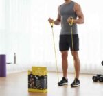 أستيك مقاومة أصفر (TPE) بمقبضين