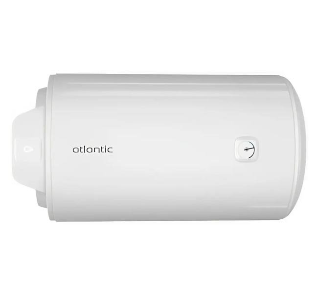 سخان مياه كهربائي أتلانتيك - 50 لتر - تصميم أفقي موفر للمساحة - تكنولوجيا فرنسية