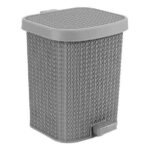 سلة نفايات "بالم" كبيرة بلاستيك مزودة بدواسة وغطاء