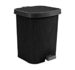 ⁦سلة نفايات "بالم" كبيرة بلاستيك مزودة بدواسة وغطاء⁩ - الصورة ⁦2⁩