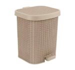 ⁦سلة نفايات "بالم" كبيرة بلاستيك مزودة بدواسة وغطاء⁩ - الصورة ⁦3⁩