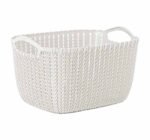 سبت خبز وتقديم "بالم" بلاستيك بتصميم راتان راقي