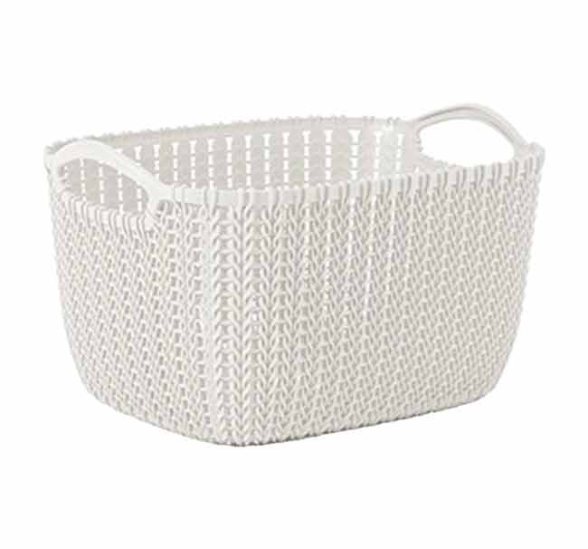 سبت خبز وتقديم "بالم" بلاستيك بتصميم راتان راقي