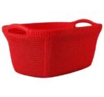 سبت غسيل "بالم" بيضاوي كبير بتصميم راتان راقي