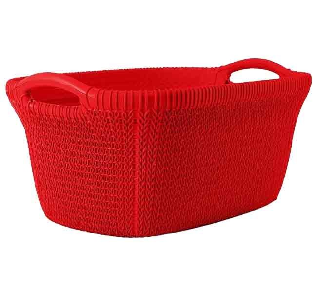 سبت غسيل "بالم" بيضاوي كبير بتصميم راتان راقي