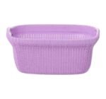 ⁦سبت غسيل "بالم" بيضاوي كبير بتصميم راتان راقي⁩ - الصورة ⁦2⁩