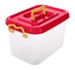 (علبة رحلات، منظم مصايف، الهلال والنجمة، علبة بلاستيك كبيرة، منظم طعام، مستلزمات رحلات، مول السلطان، علبة 6 لتر، بلاستيك الهلال والنجمة الفضية، حافظة طعام).